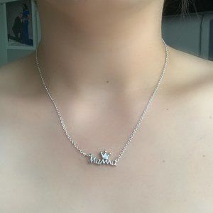 Sterling Silver 9.25 Pendant Necklace Crown Design